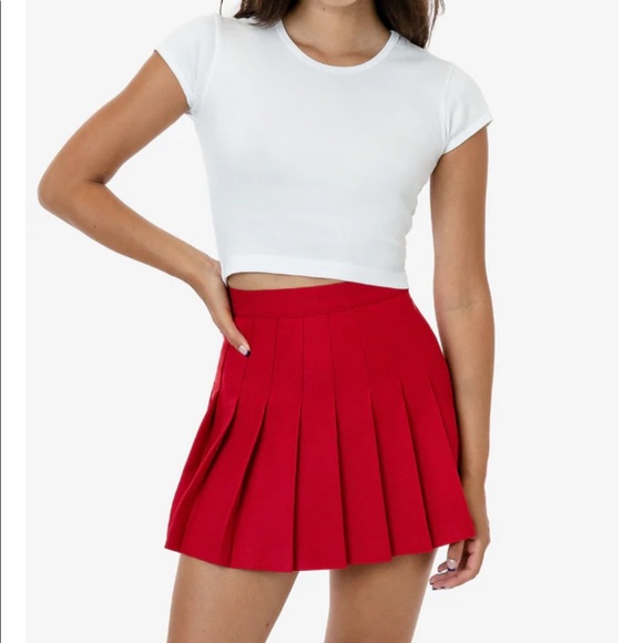 American Apparel Dresses & Skirts - ‼️DO NOT BUY!! ITEM SOLD! CHERRY RED AMERICAN APPAREL TENNIS SKIRT